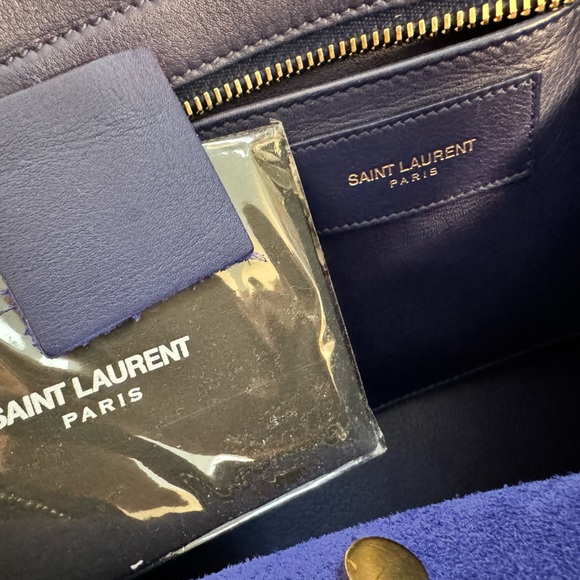 Saint Laurent Blue Small Classic Y Cabas Shoulder bag - Picture 14 of 16